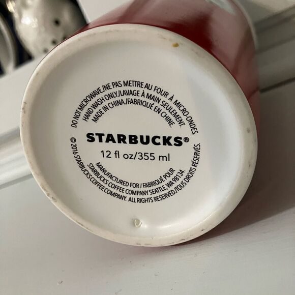 Starbucks 2016 Res Starbucks Travel Mug with lid - Picture 7 of 10